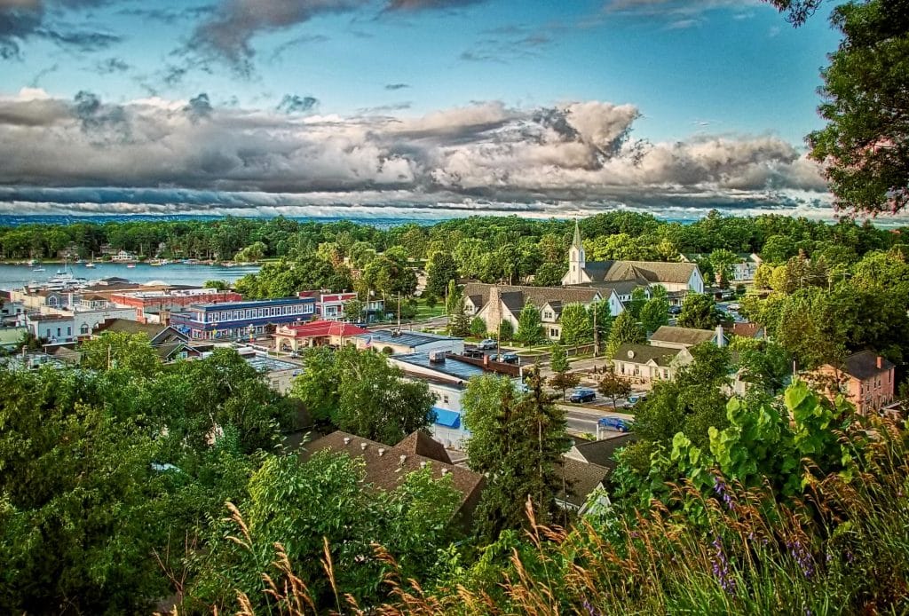 Harbor Springs from Hilltop-Featured Artist Edwin Cohen
